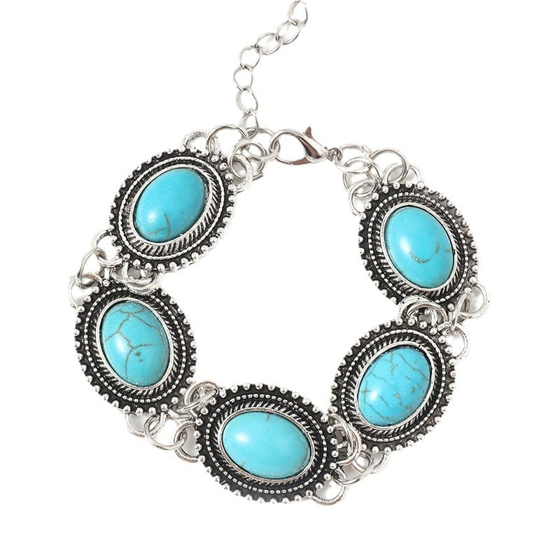 Geometriai alakú ötvözet karkötő, elektroplakáció, retro stílus, nyár 2024