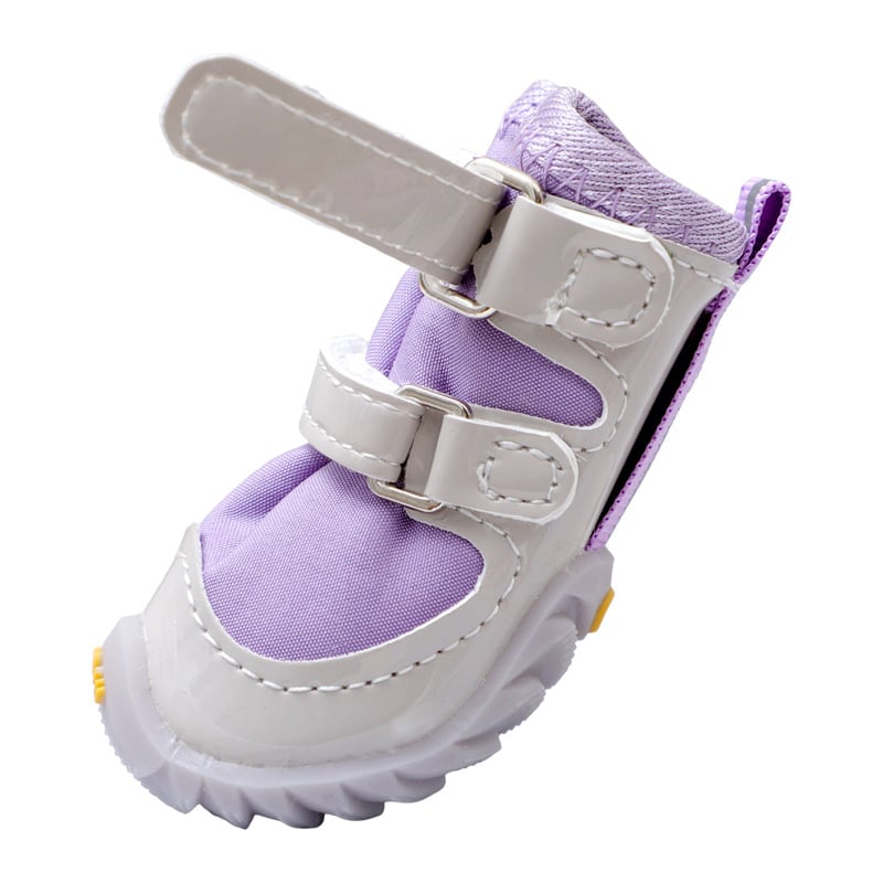 Kis testű kutyáknak szánt téli meleg cipő – puha talp, csúszásmentes, gumi, szennyeződésálló