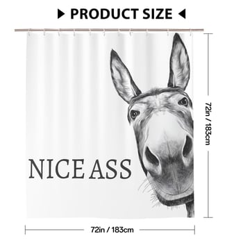 Zuhanyfüggöny kreatív stílussal, poliészter anyag, testreszabott minták, logónyomás elérhető, testreszabás rendelésre