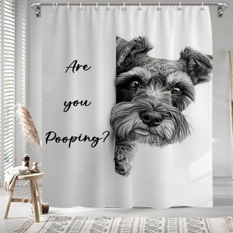 Zuhanyfüggöny kreatív stílussal, poliészter anyag, testreszabott minták, logónyomás elérhető, testreszabás rendelésre