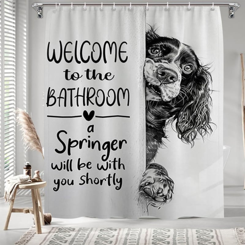 Zuhanyfüggöny kreatív stílussal, poliészter anyag, testreszabott minták, logónyomás elérhető, testreszabás rendelésre