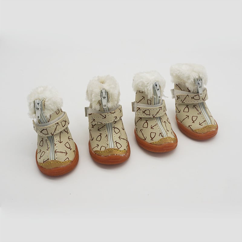 PU kutya cipő, cartoon stílus, vízálló, csúszásmentes, meleg, kopásálló