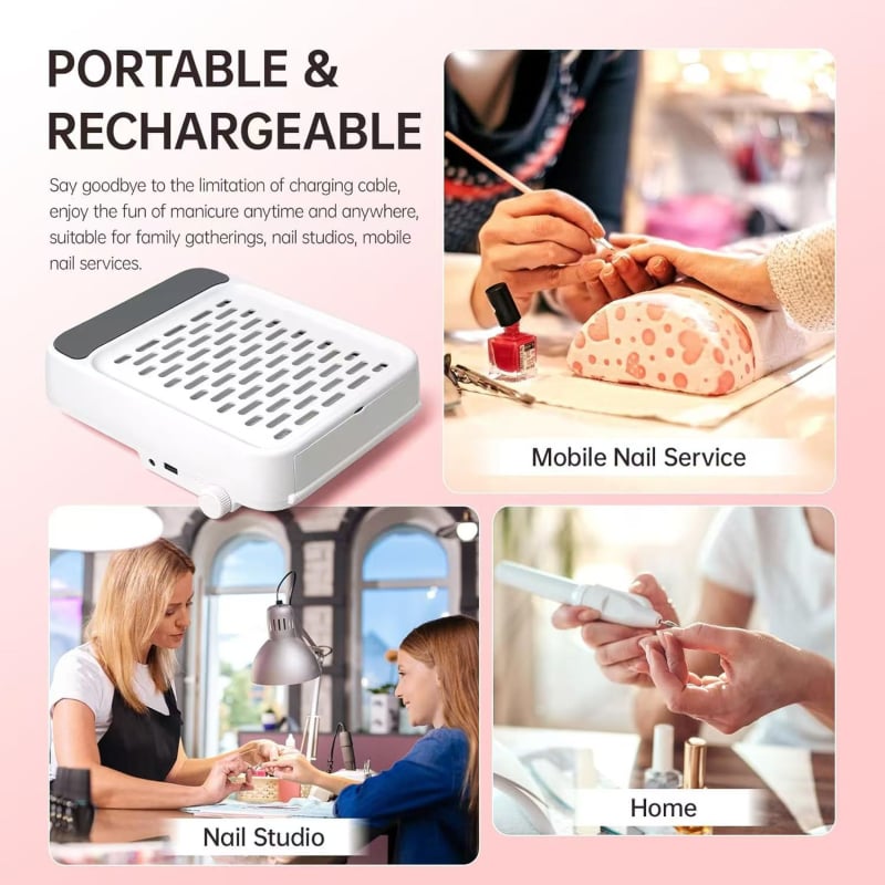 Brushless körömporgyűjtő, nagy teljesítményű, porleválasztó szűrő és por elkülönítése, műanyag ház