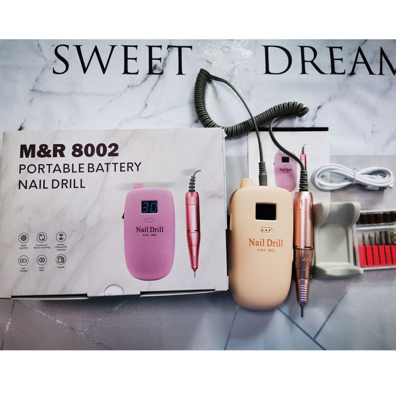 Töltőre csatlakoztatható elektromos körömpolírozó, hordozható, modell 8002, márka Pinchuang