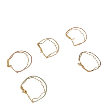 Négylevelű lóhere mintás, kétszintes szövött karkötő, új kínai stílus; Anyag: Réz; Bevonat: elektroplattolás; Márka: Omi Le; Modell: SL-0077