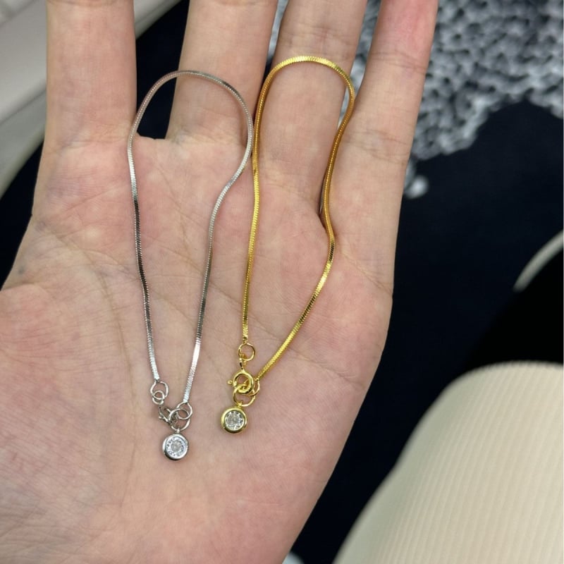 Női karkötő 925-ös ezüstből buborék alakú kis gyémántokkal, geometriás dizájn kígyócsont motívummal, divatos, luxus, rétegelt viseletre