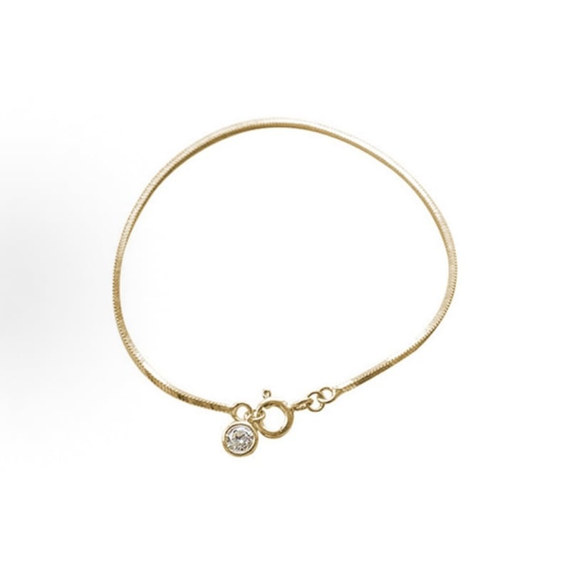 Női karkötő 925-ös ezüstből buborék alakú kis gyémántokkal, geometriás dizájn kígyócsont motívummal, divatos, luxus, rétegelt viseletre