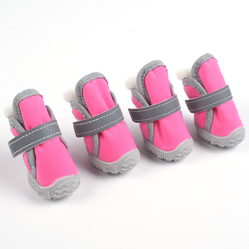 Kisállatok számára Velcro cipő (TPR) – meleg, csúszásmentes, légáteresztő, kopásálló, puha talppal