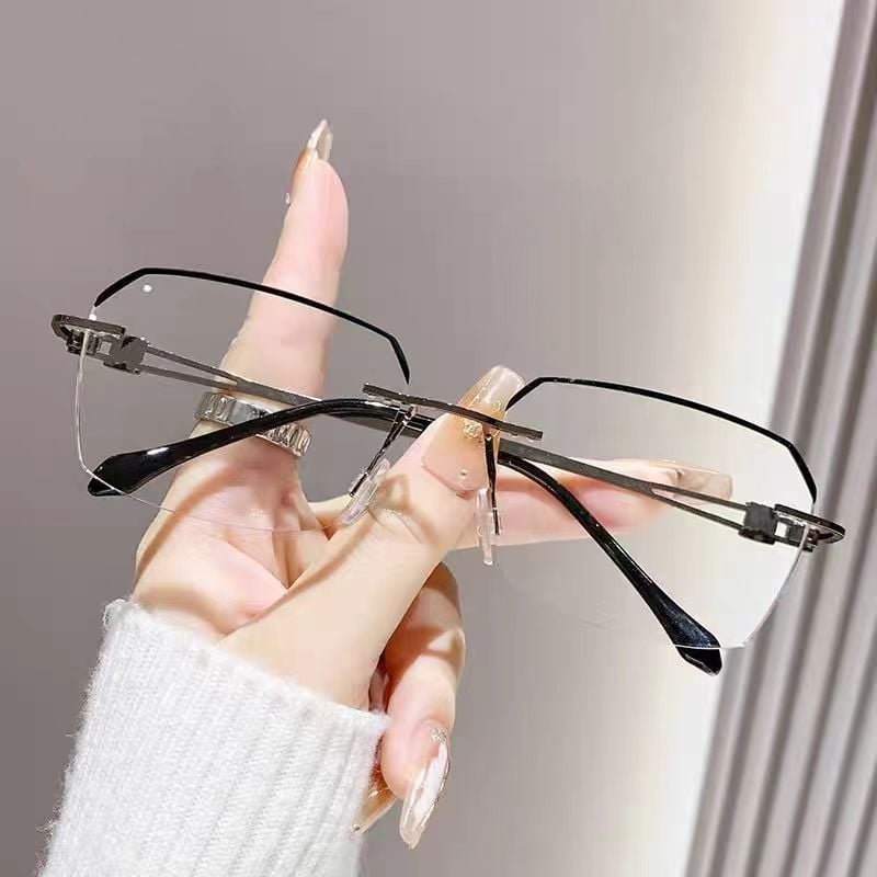 Keret nélküli olvasószemüveg, vintage irodalmi retro stílus, fotokróm lencsék anti-kék fény védelemmel idősebb férfiaknak, kis arcúak számára