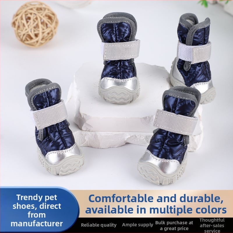 Kutyacipők – poliészter, melegen tartás, kopásálló, lazább stílus