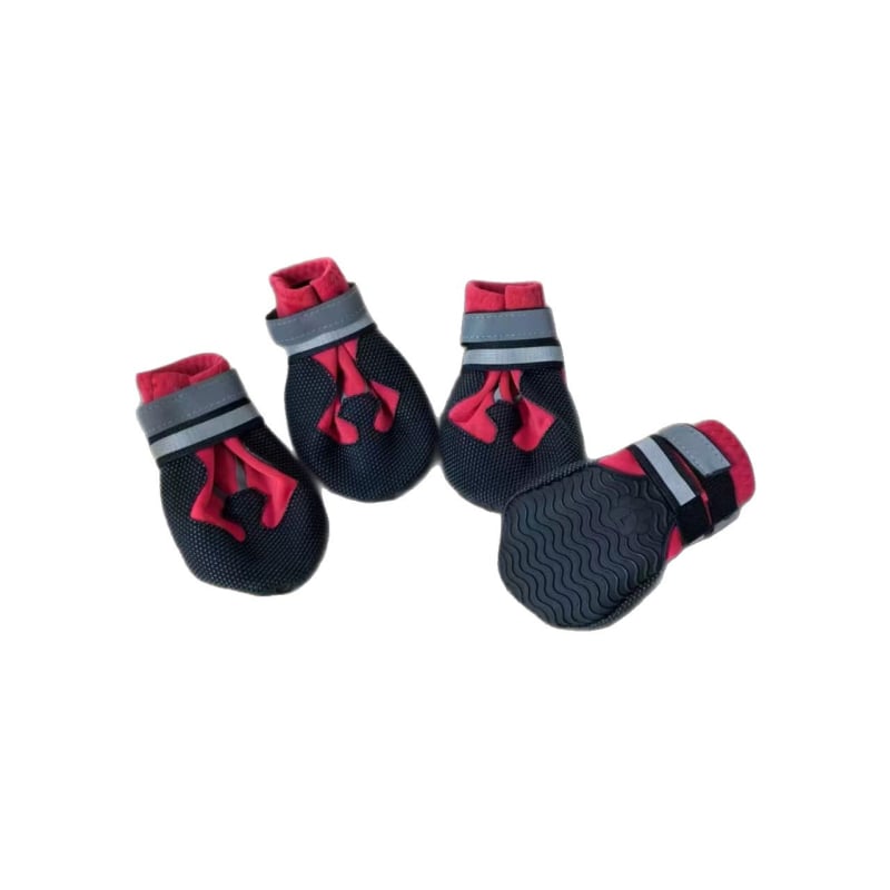 Puha talpú kutya cipő gumiból – csúszásmentes, kopásálló, 4 darabos készlet