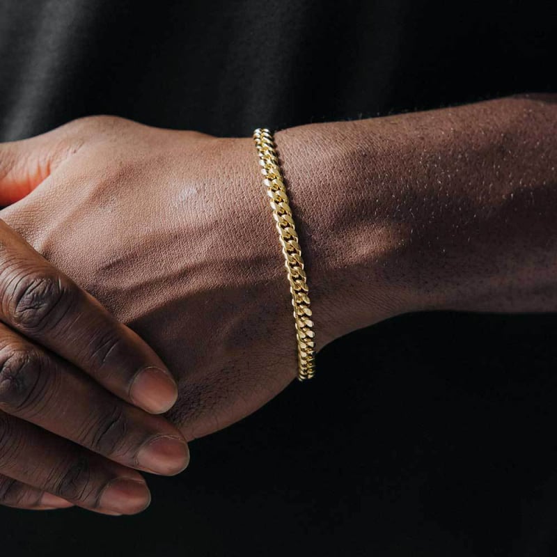 Uniszex karkötő rozsdamentes acélból, geometriai kialakítású, hip-hop stílusú, Eskeem CHA026