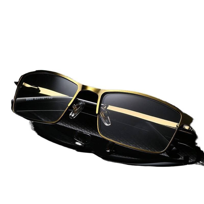 Keret nélküli olvasó szemüveg kristály lencsékkel és színváltó lencsékkel