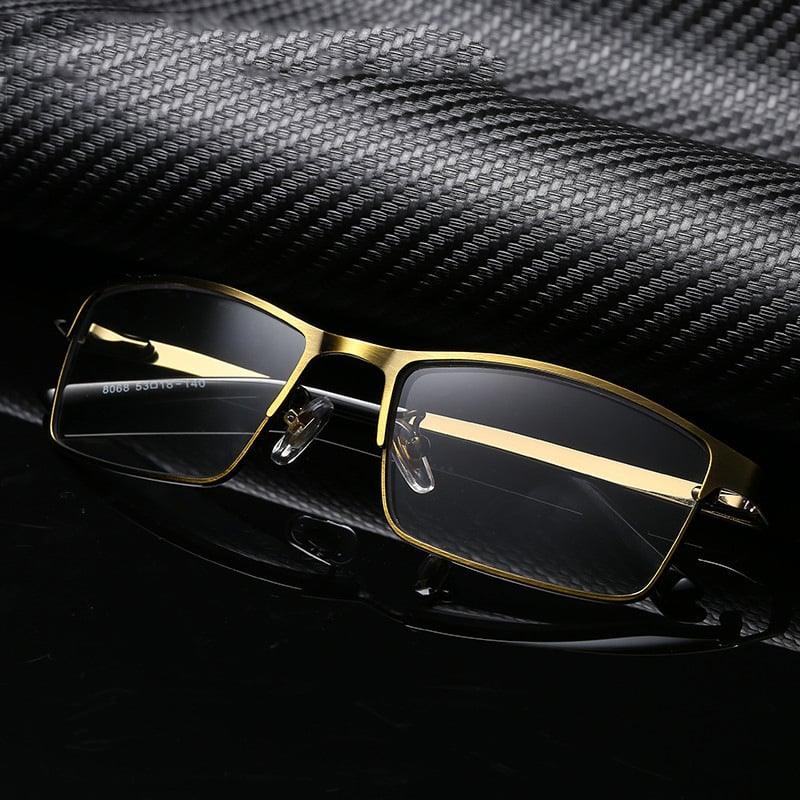 Keret nélküli olvasó szemüveg kristály lencsékkel és színváltó lencsékkel