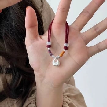 Kézzel szőtt, állítható uniszex karkötő, damilból, elektroplatálás, 2024 tavasz