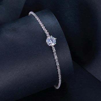 Karkötő, 925 ezüst, geometriai mintázat, elektroplatírozott, márka Leda, nők számára, egyszerű divat ékszer