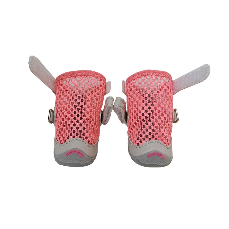 FOKWOW hálós kutyacipő, dekoratív, csúszásmentes, szabadidős stílus