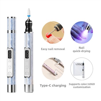 Kétfunkciós elektromos manikűr lámpa LCD kijelzővel, polírozó funkcióval és töltő polírozó tollal; modell SMN-79, Suowei márka, Zhejiang, OEM