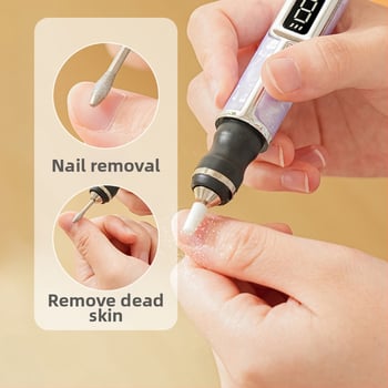 Kétfunkciós elektromos manikűr lámpa LCD kijelzővel, polírozó funkcióval és töltő polírozó tollal; modell SMN-79, Suowei márka, Zhejiang, OEM