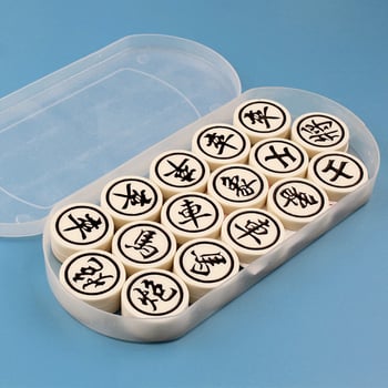 Műanyag kínai sakk készlet, hordozható utazási kiadás, edző sakk játék, 7–60 éveseknek