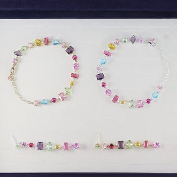 Miaoyue Jewelry cirkón geometriai karkötő | Friss és édes stílus | Női kéz ékszere