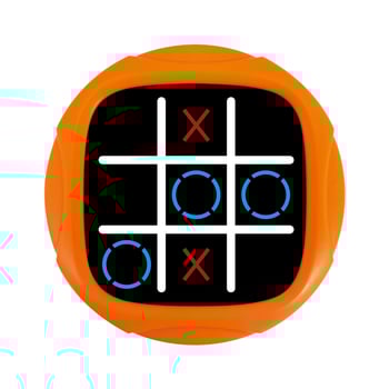 Elektronikus Tic-Tac-Toe játék — négy az egyben, műanyag/PU, 7–14 éveseknek, szellemi fejlesztés, interaktív játék