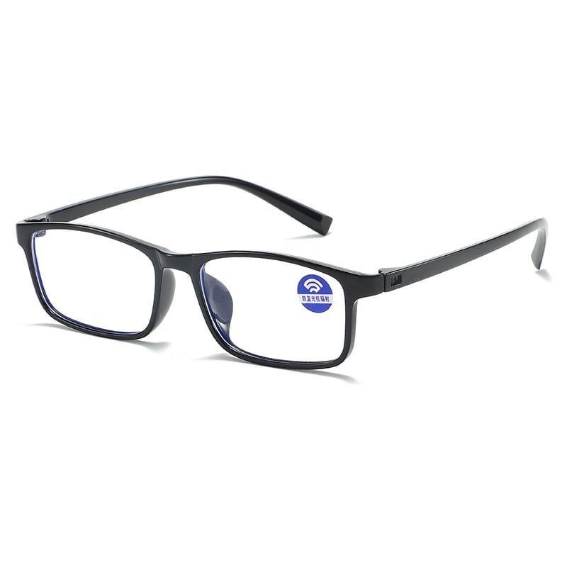 Fémmentes olvasó szemüveg, ultra-könnyű TR90, négyzet alakú teljes keret, lencsék gyanta anyagból, anti-kékfény, felnőtteknek, 2023 tavasz megjelenés
