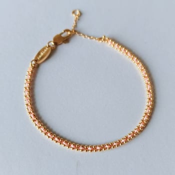 Titánium-acél karkötő, szövéses kivitel, női stílus, geometrikus kialakítás (PS0905)