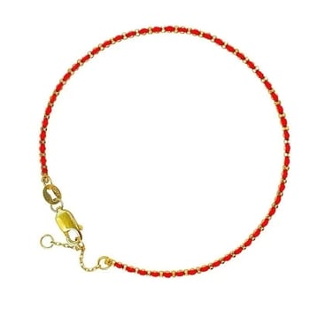 Titánium-acél karkötő, szövéses kivitel, női stílus, geometrikus kialakítás (PS0905)