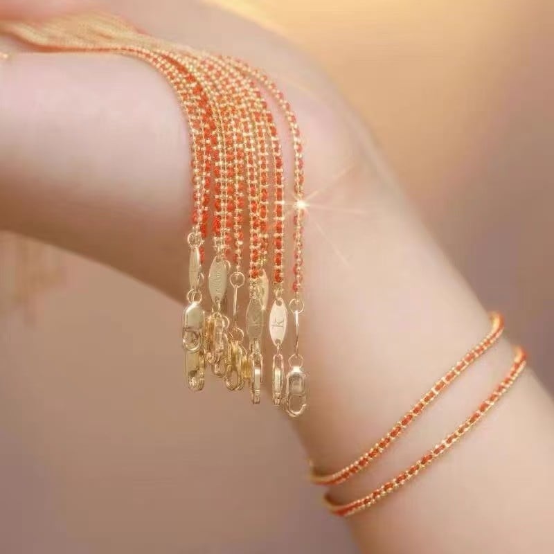 Titánium-acél karkötő, szövéses kivitel, női stílus, geometrikus kialakítás (PS0905)