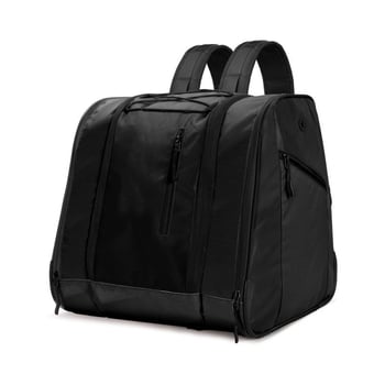 Sport hátizsák sícipő és görkorcsolya tárolására, poliészterből, lélegző, ultra könnyű, bővíthető kapacitás, görbült vállpántok