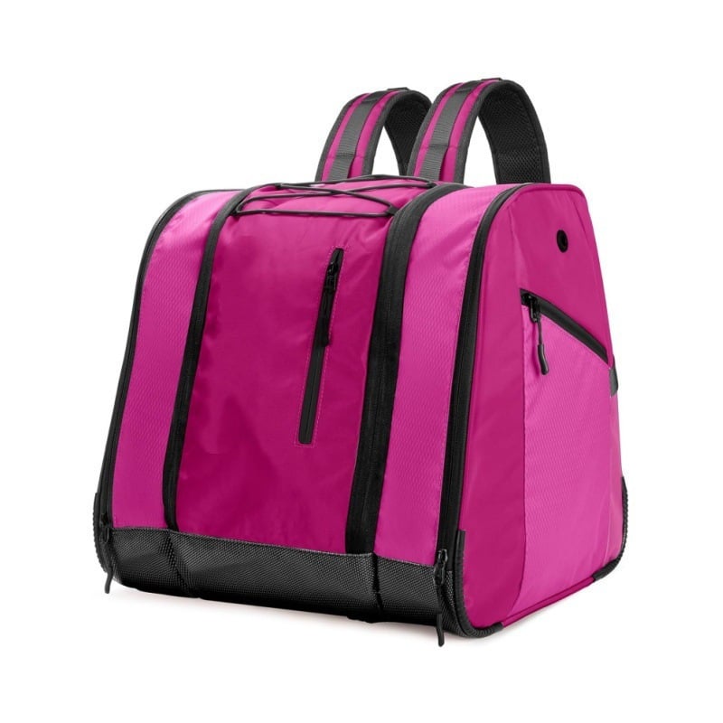 Sport hátizsák sícipő és görkorcsolya tárolására, poliészterből, lélegző, ultra könnyű, bővíthető kapacitás, görbült vállpántok