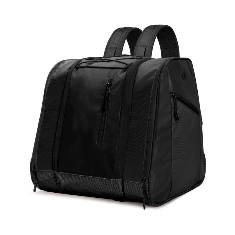 Sport hátizsák sícipő és görkorcsolya tárolására, poliészterből, lélegző, ultra könnyű, bővíthető kapacitás, görbült vállpántok