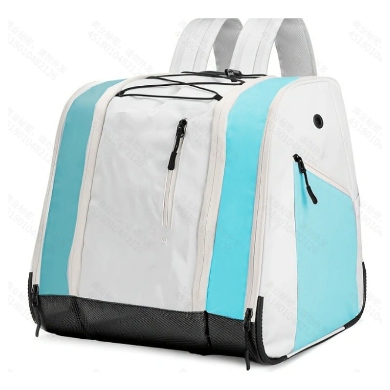 Sport hátizsák sícipő és görkorcsolya tárolására, poliészterből, lélegző, ultra könnyű, bővíthető kapacitás, görbült vállpántok