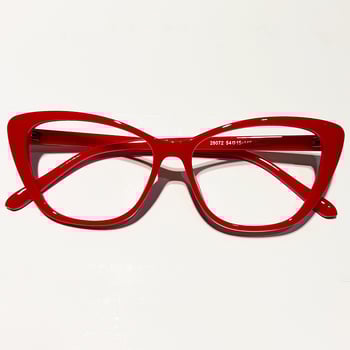 Cat-eye olvasó szemüveg anti-kék fény lencsékkel, teljes keretű műanyag keret, 2025 tavaszi megjelenés