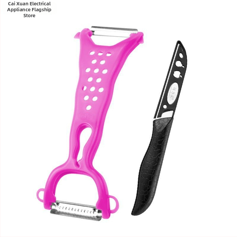 Dvojitý ošúvací nôž – multifunkčný kuchynský šúpač na ovocie a batátu (Dvojitý; Multifunkčný)