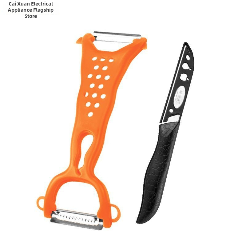 Dvojitý ošúvací nôž – multifunkčný kuchynský šúpač na ovocie a batátu (Dvojitý; Multifunkčný)