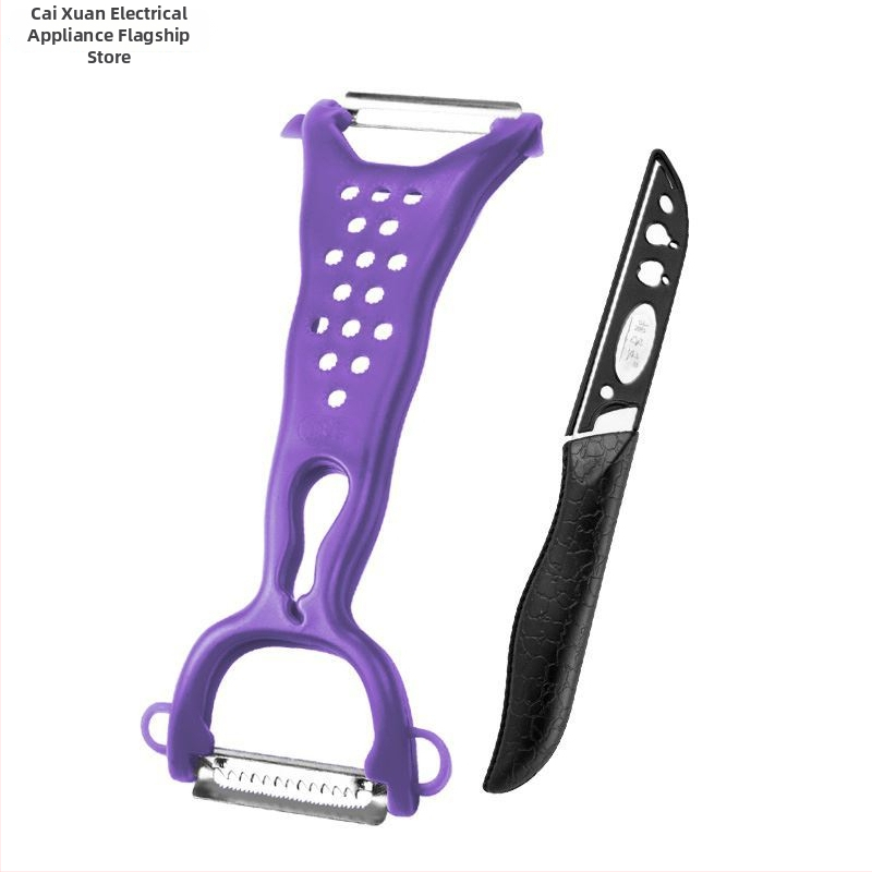 Dvojitý ošúvací nôž – multifunkčný kuchynský šúpač na ovocie a batátu (Dvojitý; Multifunkčný)