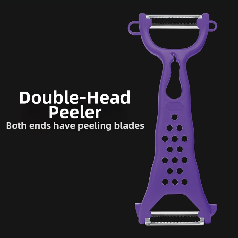 Dvojitý ošúvací nôž – multifunkčný kuchynský šúpač na ovocie a batátu (Dvojitý; Multifunkčný)