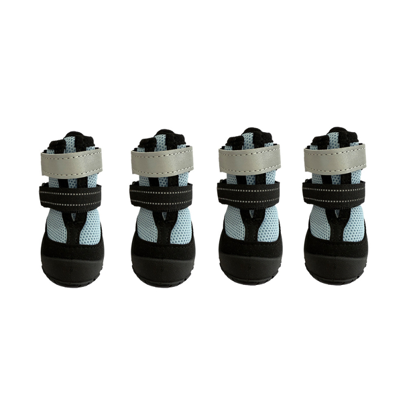 Kutyacipők dupla pántokkal, gumi, csúszásmentes és kopásálló