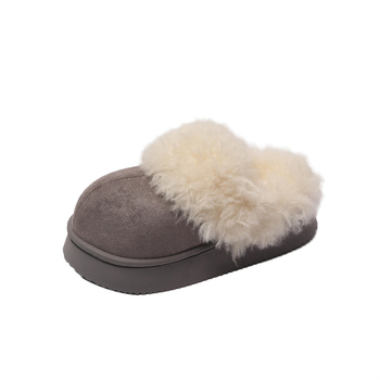 Παιδικές παντόφλες από βαμβάκι για κορίτσια, επάνω μέρος κοραλλιοφλις, σόλα PVC, ηλικίες 4–16