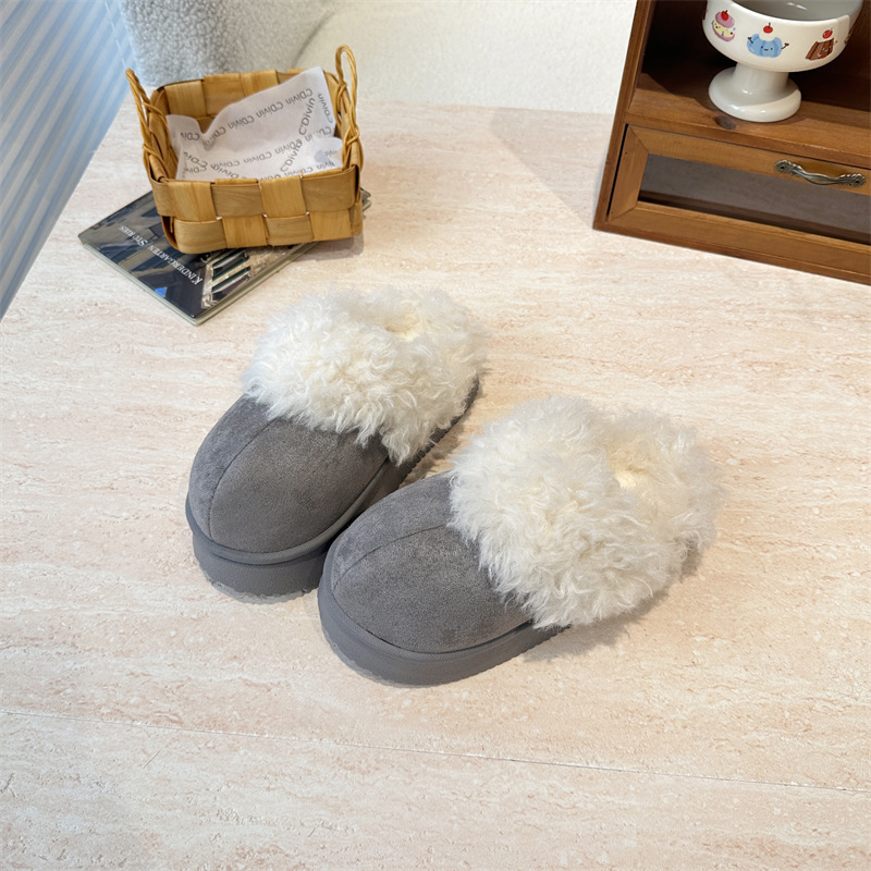 Παιδικές παντόφλες από βαμβάκι για κορίτσια, επάνω μέρος κοραλλιοφλις, σόλα PVC, ηλικίες 4–16