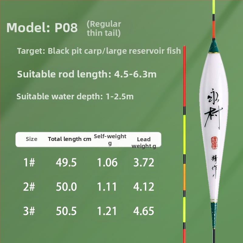Nano anyagú horgász úszó készlet – magas érzékenység, feltűnő dizájn, teljes készlet
