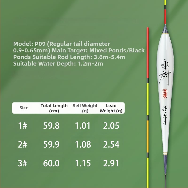 Nano anyagú horgász úszó készlet – magas érzékenység, feltűnő dizájn, teljes készlet