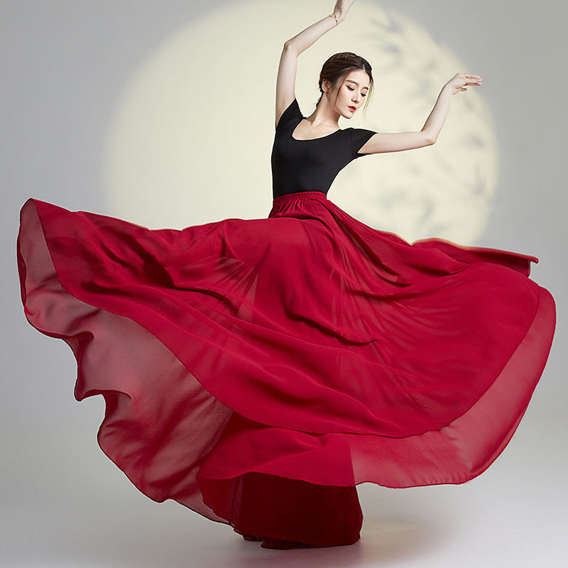 Uniszex klasszikus belly dance ruha 720° kétszintes szoknyával, pamut‑poliészter anyag (≥95% pamut), 2022 nyár