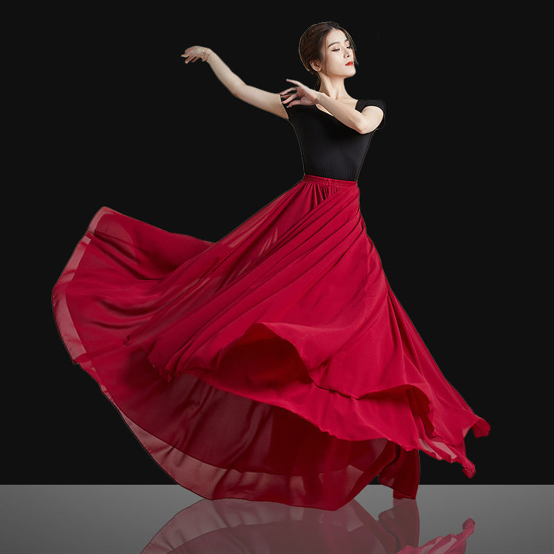 Uniszex klasszikus belly dance ruha 720° kétszintes szoknyával, pamut‑poliészter anyag (≥95% pamut), 2022 nyár