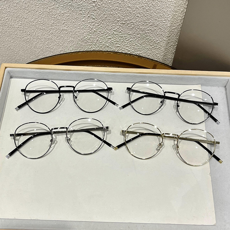 Ochelari de citit Long Biao, lentile PC, protecție împotriva luminii albastre, ramă metalică ovală