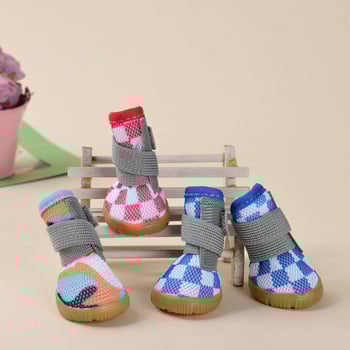 Kutyacipők, hálós anyag, csúszásmentes, melegen tartó, négy évszakos viselet