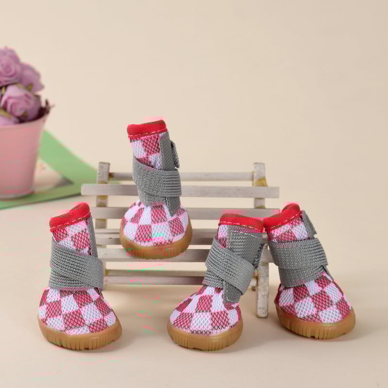 Kutyacipők, hálós anyag, csúszásmentes, melegen tartó, négy évszakos viselet