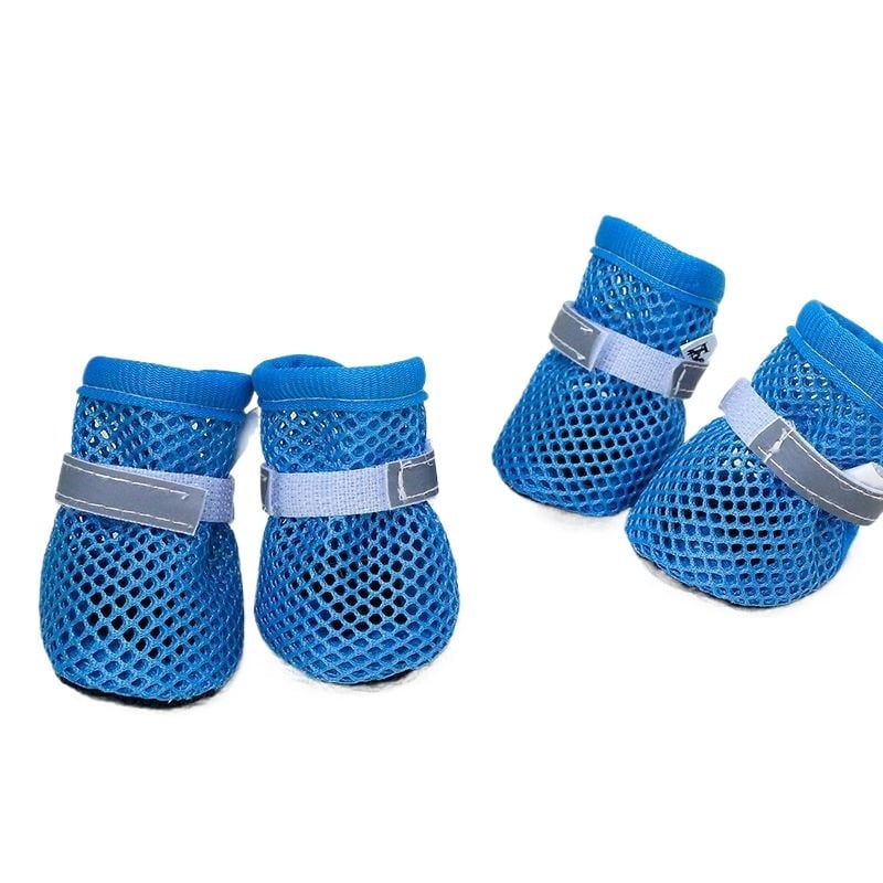 Kis testű kutyák számára nyári lélegző hálós szandáljai, gumiból készült, termikus funkció, import nélkül